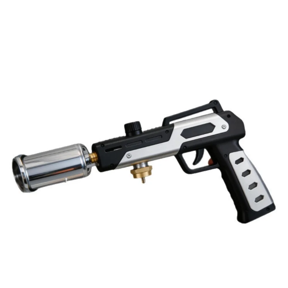 1pc Adjustable Flame Butane Torch  High Heat Handheld for BBQ Camping Cooking Soldering  Welding