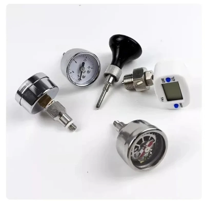 Suitable for E61 Semi-automatic Coffee Machine, Brewing Head, Pressure Gauge, Thermometer, Display Temperature and Pressure