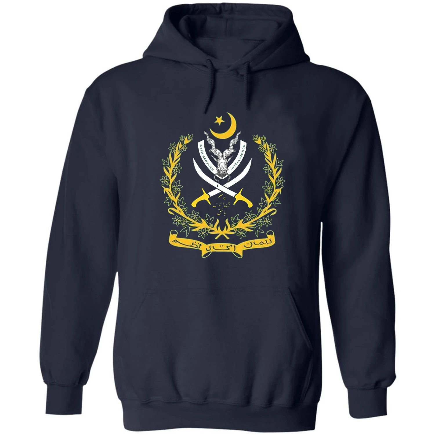 Pakistan Intelligence Agencise ISI Inter-Services Intelligence Pullover Hoodie 100% Cotton Comfortable Casual Mens Sweatshirt