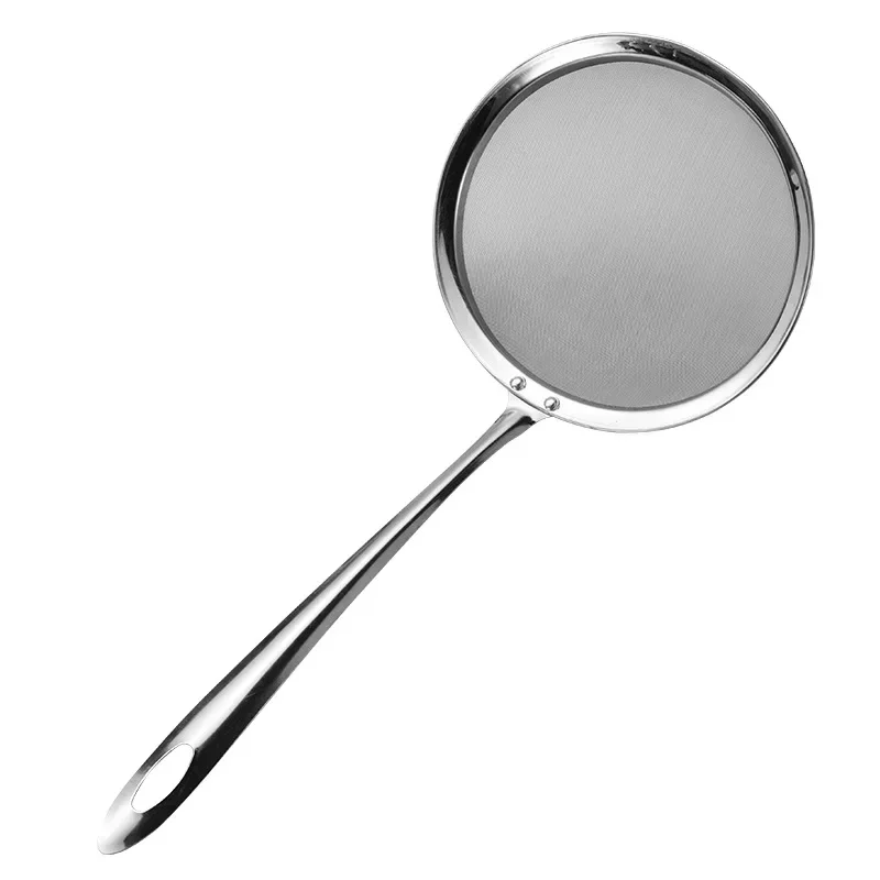 Kitchen Multi-functional Filter Spoon Stainless Steel Fine Mesh Wire Oil Skimmer Strainer Fried Food Net Kitchen Gadgets