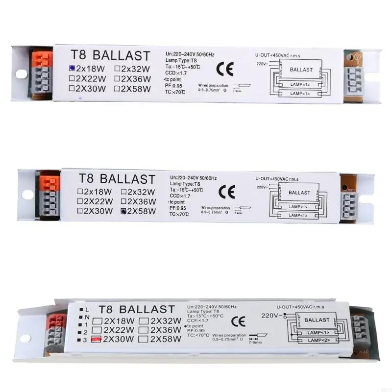 T8 Home Compact Elektronik Balast 18/30/58W Anında Başlat Floresan Balast D0LD