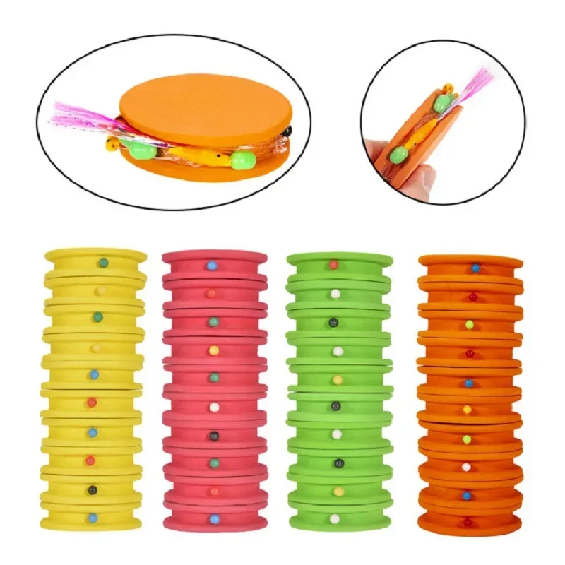 10pcs Carp Fishing Rig Winders Line Leader Winder Spooler +10 Pins EVA Plate Hook Storage Line Winder Pesca Fishing Tackle Tool