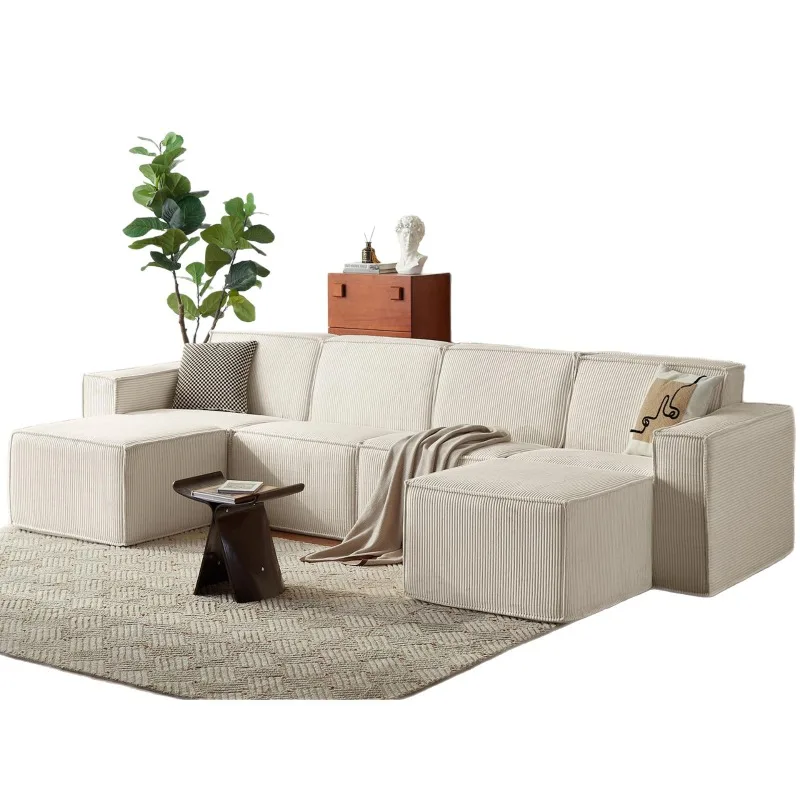 

Compression module cloud sofa is easy and free to install, modern home living room fabric sofa