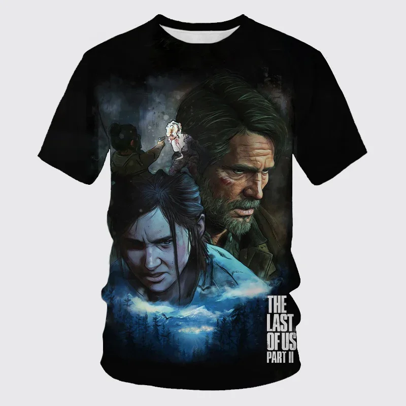 New Horror Game 3D Print Men Women Streetwear T-Shirt The Last of Us Part II T Shirts Oversized Harajuku Kids Tops Tees Clothing