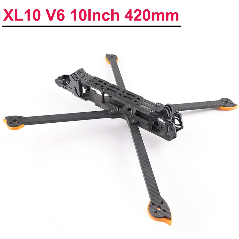 XL10 V6 10-calowy 420-milimetrowy zestaw ramy karbonowej o bardzo dużym zasięgu HD True-X z ramieniem 7 mm do jednostki powietrznej O3 / części VISTA FPV RC