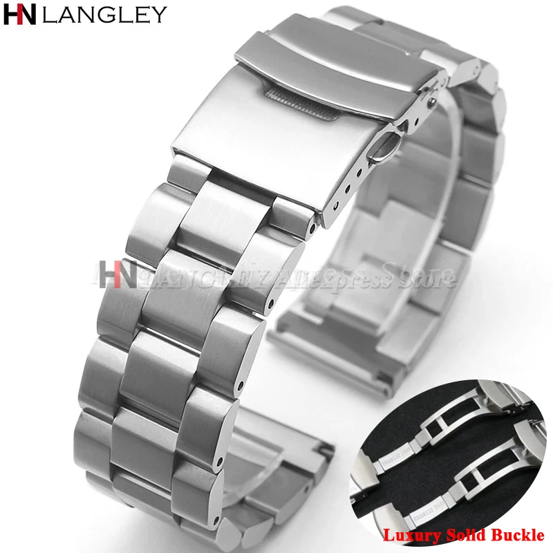 Solid 316L Metal Strap Stainless Steel Bracelet 18mm20mm 22mm 24mm for Huawei Watch GT4/GT3 46mm Belt for Seiko Luxury Wristband