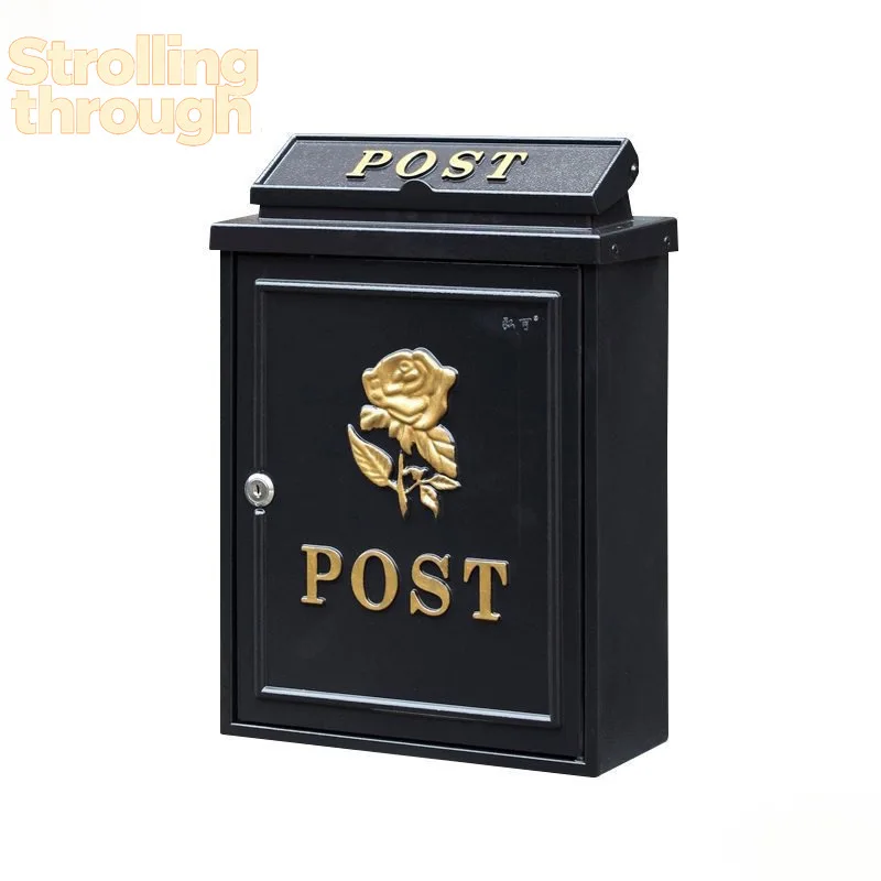 

Европейский ретро-почтовый ящик для виллы B&B, уличный, водонепроницаемый, настенный, креативный, в пасторальном стиле, ящик для отчетов