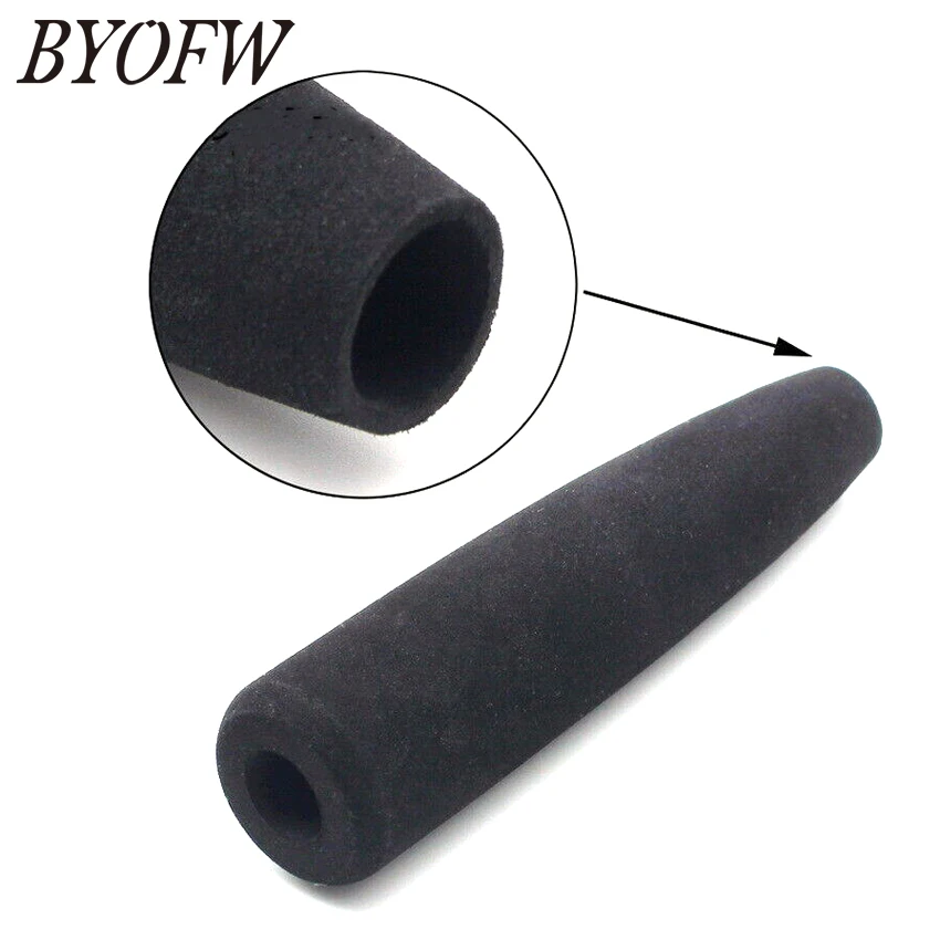 Imagem -03 - Byofw-long Black Foam Eva Spinning Vara de Pesca Kit Handle Construção em Linha Reta Split Grip Substituição Faça Você Mesmo Durável Leve Set