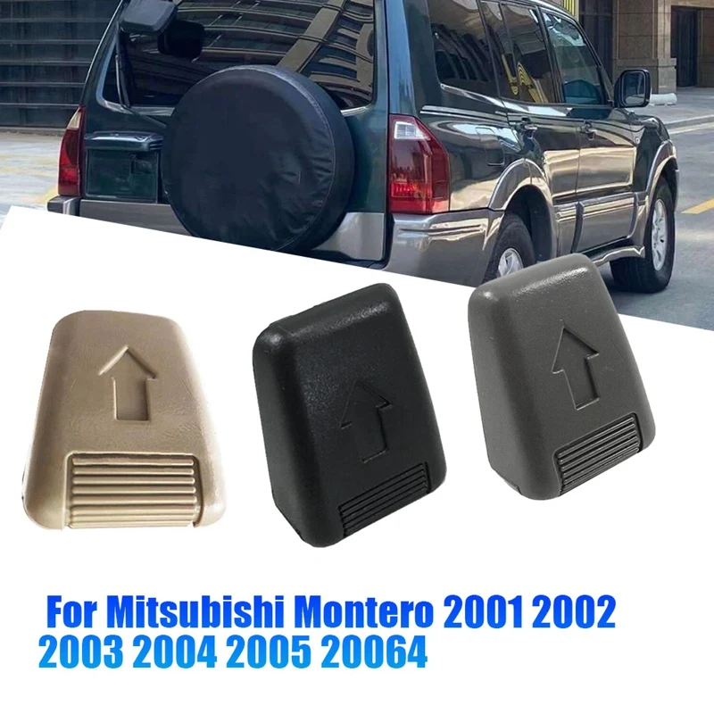 MR610534 untuk Mitsubishi Montero 2001-2006 Gen3 2Nd kursi baris ketiga tuas kenop reflektif tombol MR610533 suku cadang tombol abu-abu