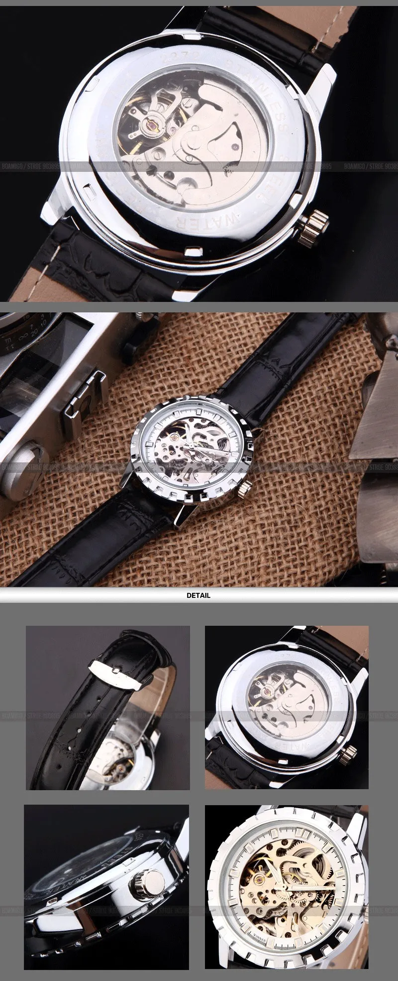 watches men luxury brand winner sports skeleton automatic mechanical wristwatches leather strap relogio masculino