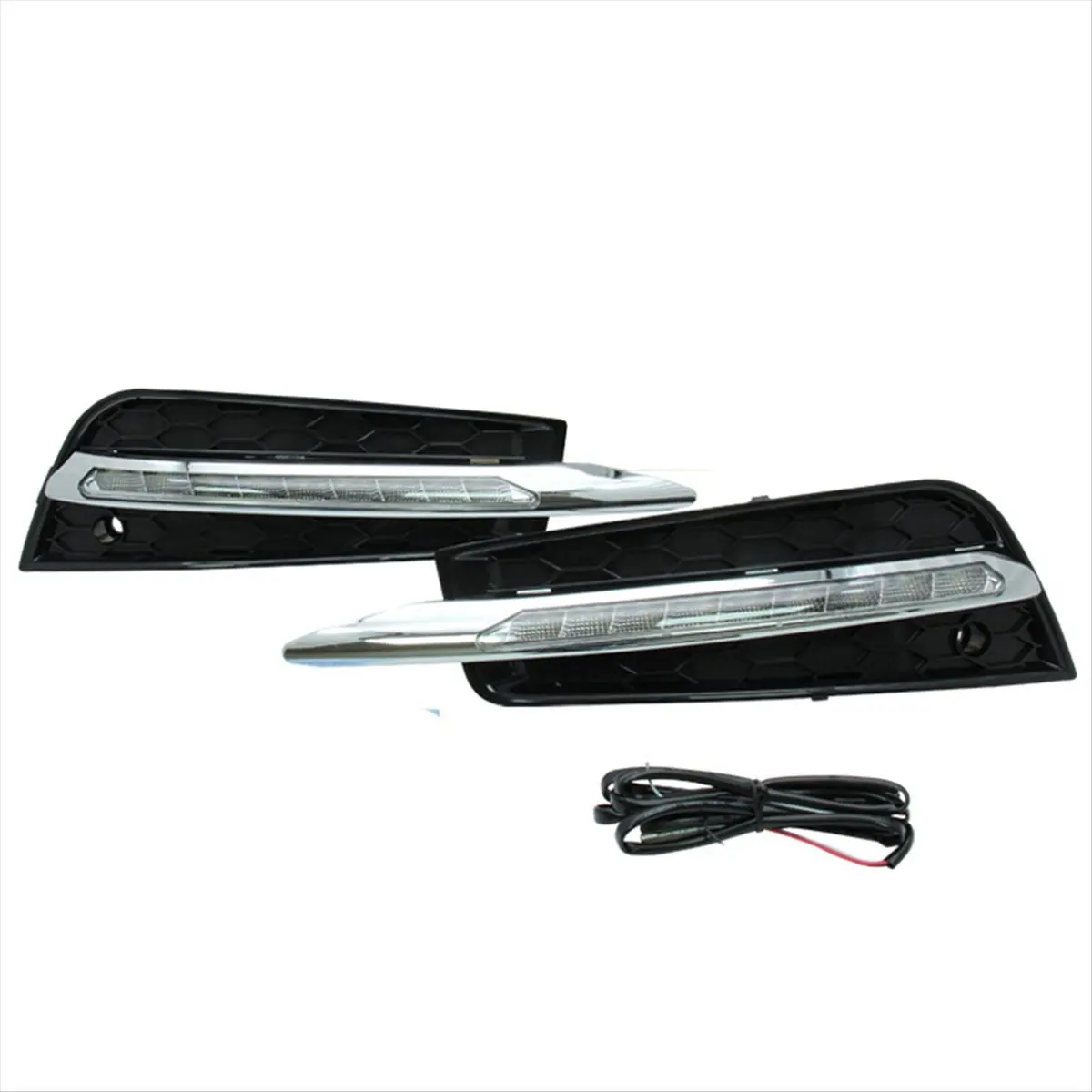 Fits for 2Pcs/Set 3 Color Light LED Daytime Running Light for 2009-2013