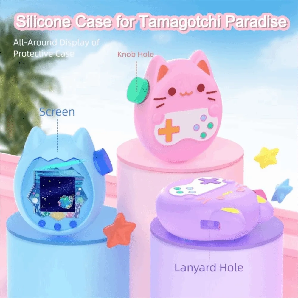 Cartoon for Tamagotchi Paradise Silicone Case Non-Slip Fall Resistant Protective Cover Ultra-Thin Game Accessories Game Parts
