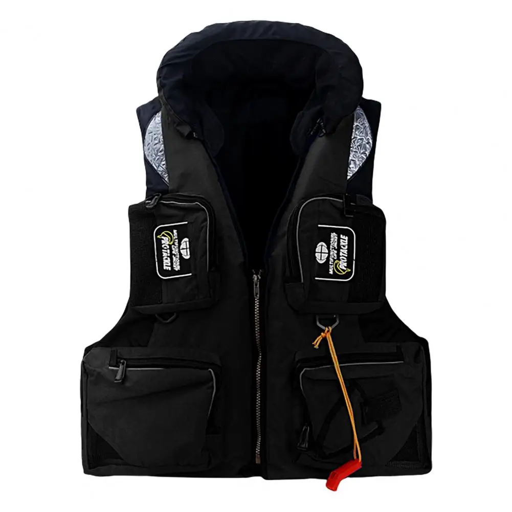 Life Vest Multi-pocket Detachable Large Buoyancy Bright Color Abrasion-resistant Water Assist Comfortable Safety Life Jacket