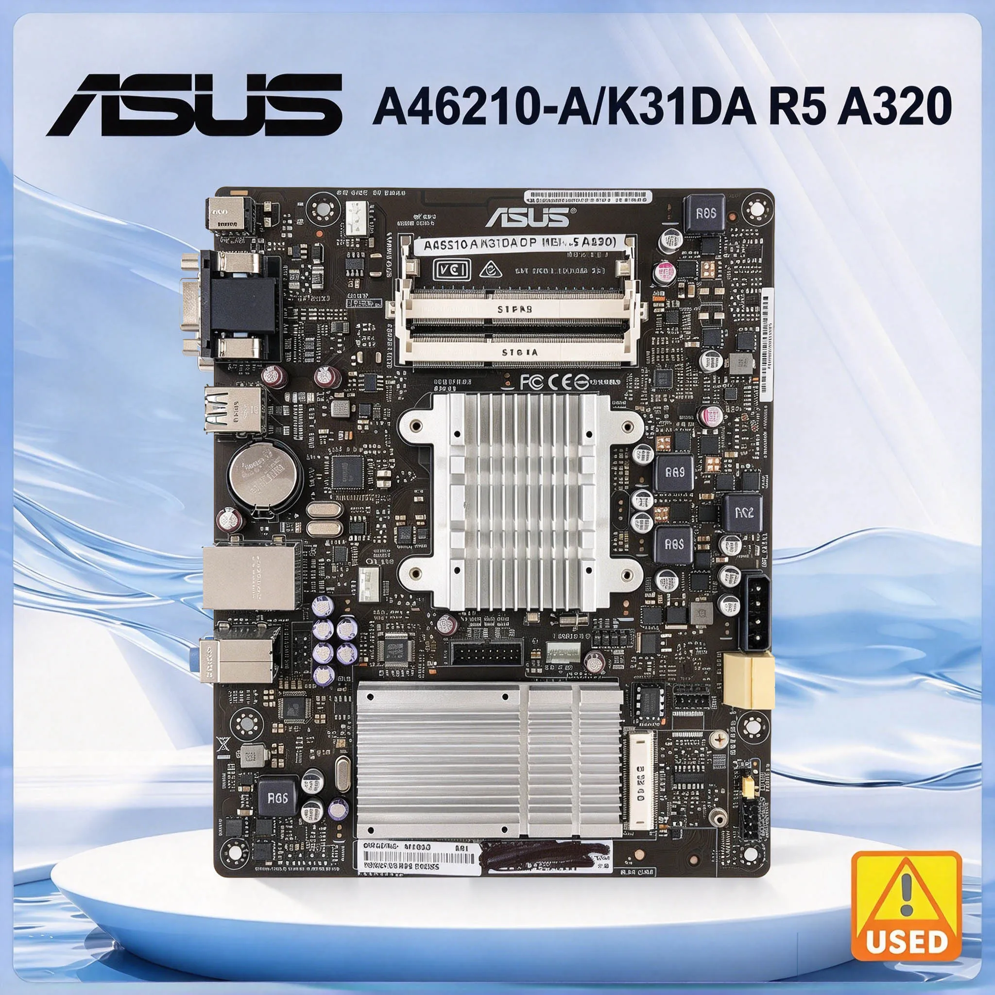 ASUS A46210-A/K31DA/DP_MB R5 A320 Motherboard Quad Core Integrated CPU A462 DC Power Supply Desktop Motherboards