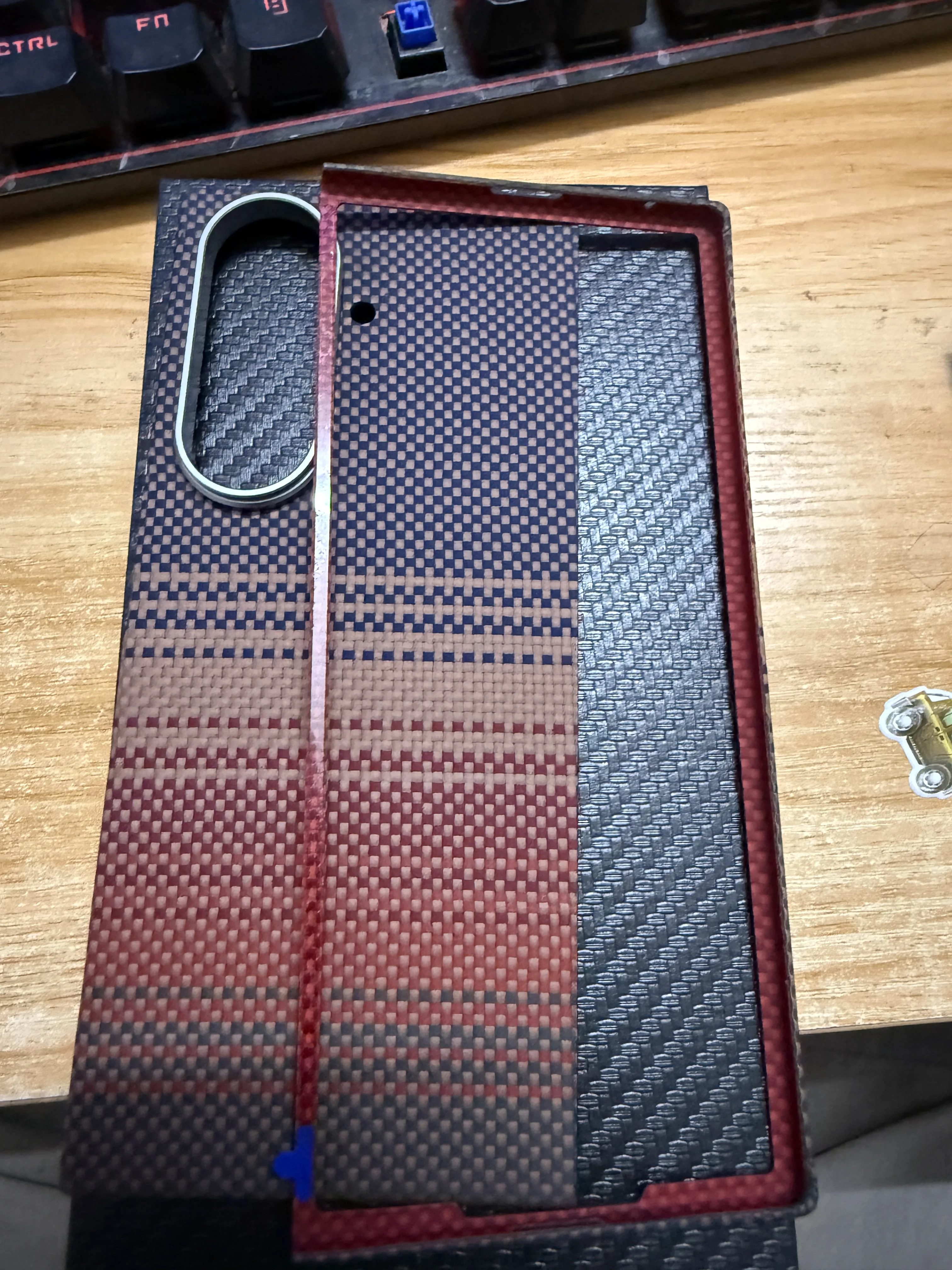 

Магнитный чехол Magsafe для Samsung Galaxy Z Fold 7 6, чехол из углеродного волокна, чехол Magsafe из арамидного волокна для Galaxy Z Fold 7 5, чехол