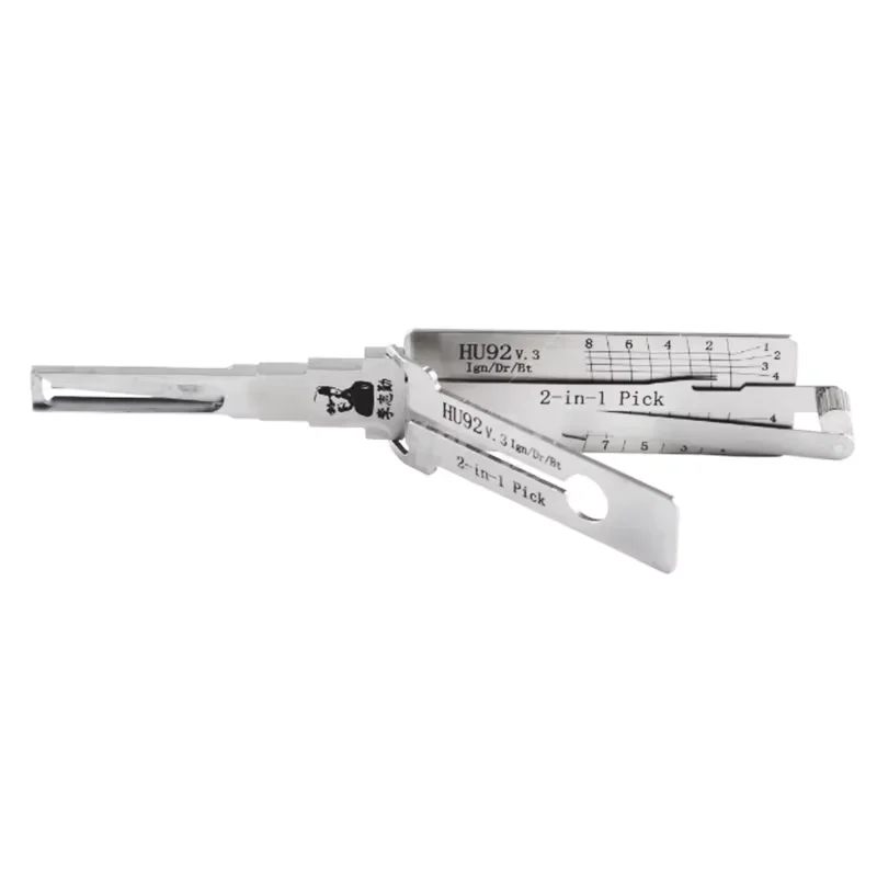Original Lishi 2-in-1 HU66 HU100 HON66 HU100R HU92 HY22 TOY2 TOY48 HU101 HU162T-8 Lishi Schlossöffnungswerkzeug Türöffnungswerkzeug Edelstahl