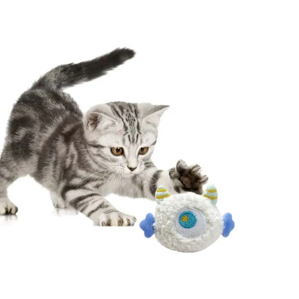 

Soft Cat Teeth Grinding Toy Plush Colorful Cat Chewing Toy Interactive with Catnip Fillings Hole Cat Plush Toys Kitten