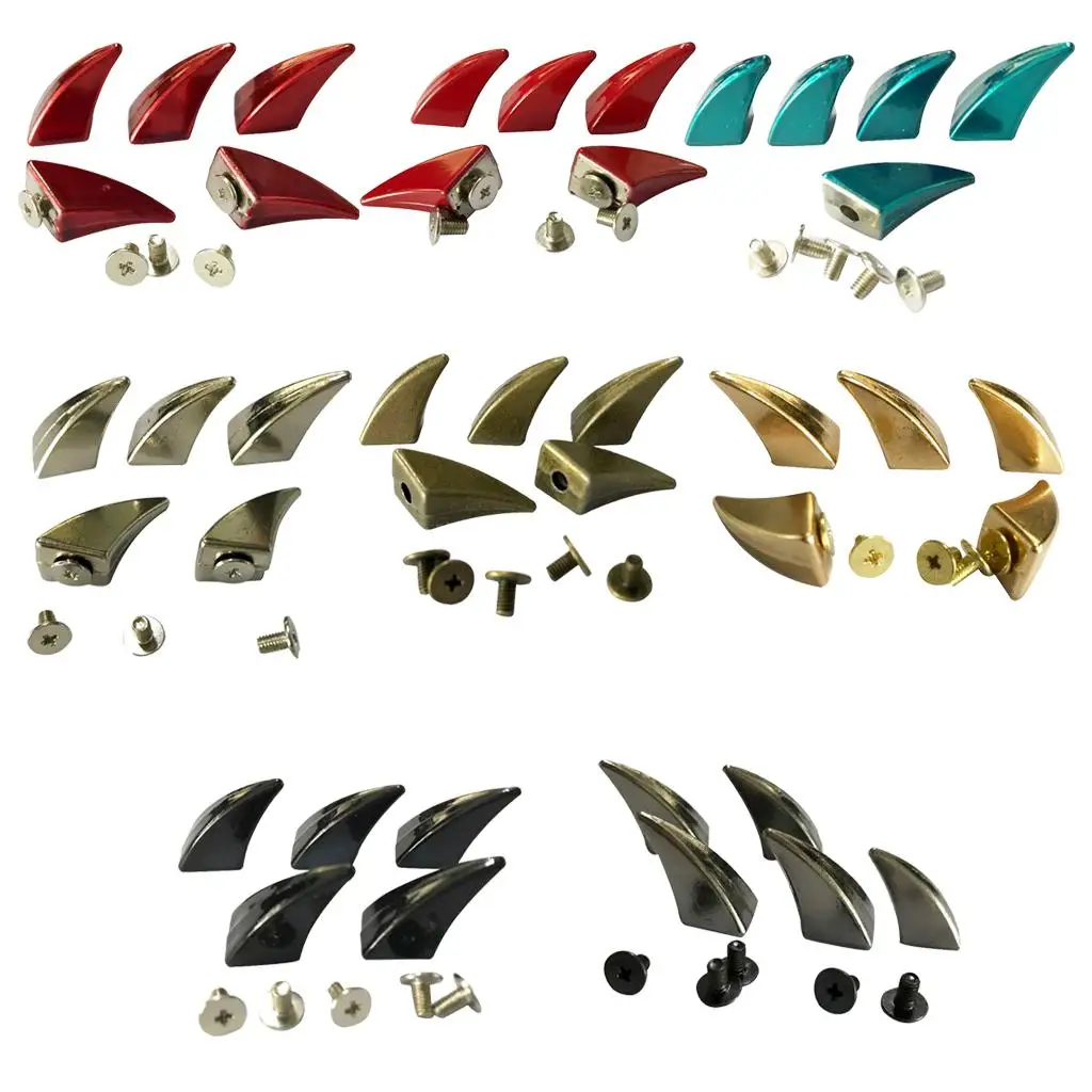 Rivets Stud Spikes Decorative Metal Horn Rivets for Leathercrafts Accessories Clothing Design