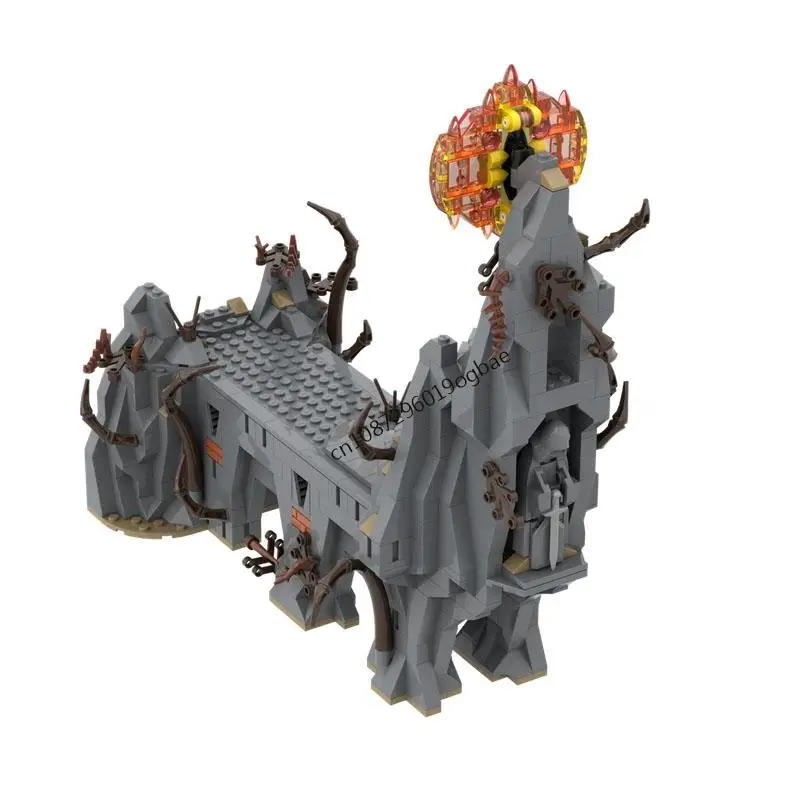 New 825Pcs Famous The Rings Movie Series Moc Dol-Guldur Part7 Model Custom Puzzle Diy Creative Ideas Kids Toys Birthday Gifts