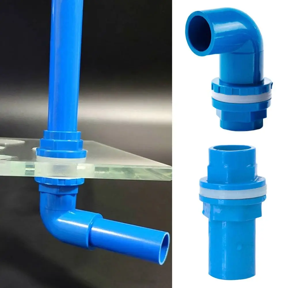 New 20~50mm Drainage Connector Waterproof Thread Drain Joint PVC Pipe Overflow Aquarium Pipe Home