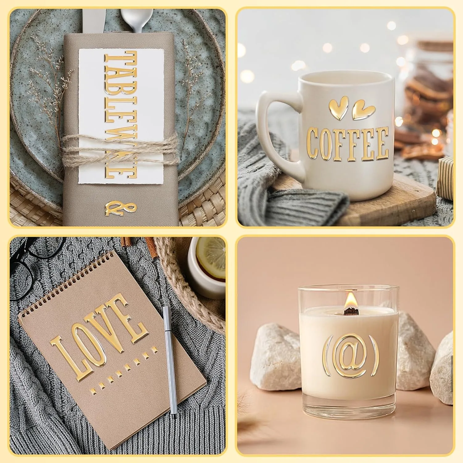 3 أوراق ثلاثية الأبعاد الذهب منتفخ أرقام الحروف ملصقات 1 بوصة الذهبي رغوة الأبجدية ملصقات الحروف DIY بها بنفسك هدية سكرابوكينغ كوب ديكور #6