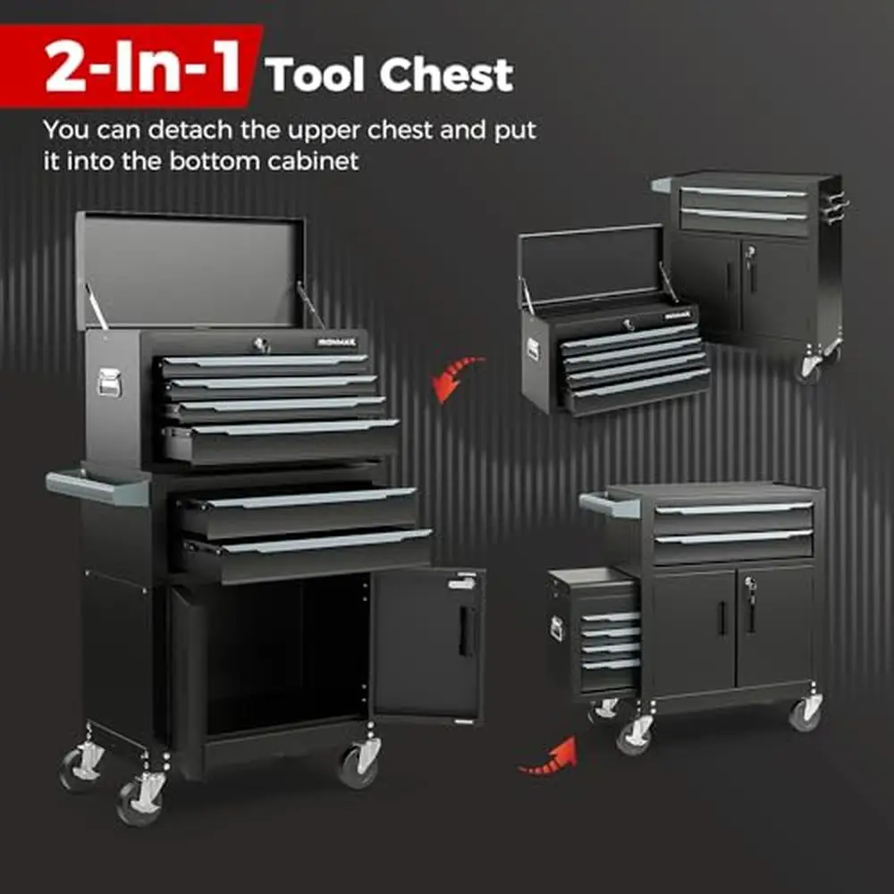 6-Drawer Extra Large Rolling Tool Storage Cabinet 4