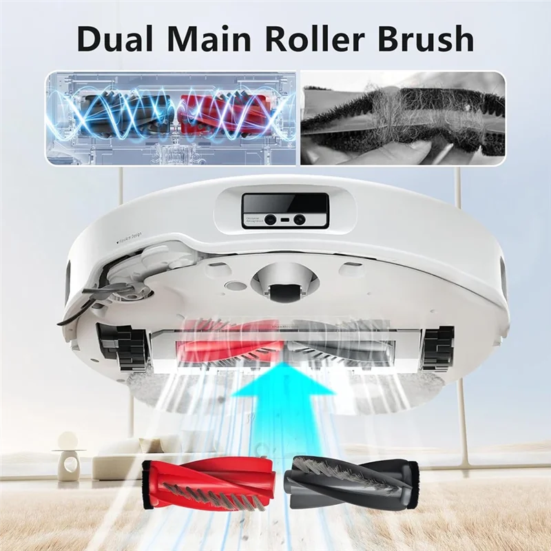 【المفضل لدى المتسوق】21 قطعة لـ Roborock Saros 10/ G30/ S9 Maxv Ultra Sweeper Accessories فرشاة جانبية دوارة فلتر HEPA وسادة ممسحة D