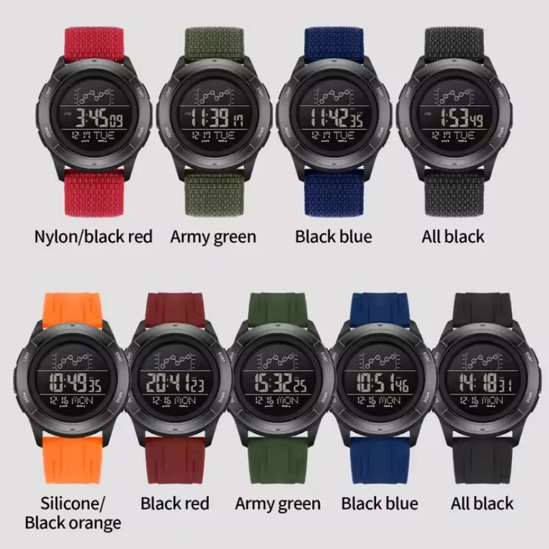 SANDA 2198 Single Display Men's Electronic Watch Multi functional Waterproof LED Night Light Leisure Student Sports Watch 2025