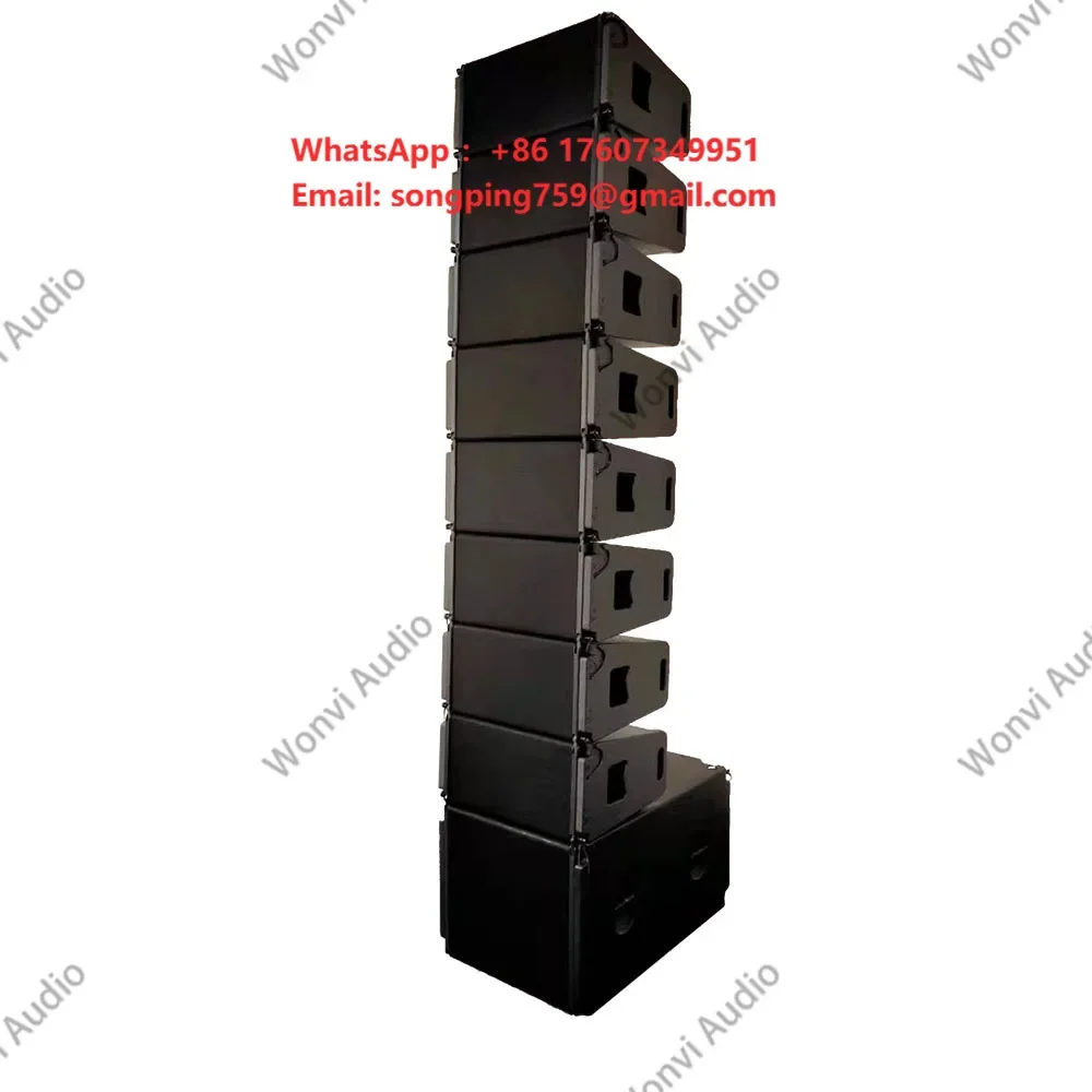 VERA20 Dual 10 Inch Line Array Powered Speaker Cabinet Box Design