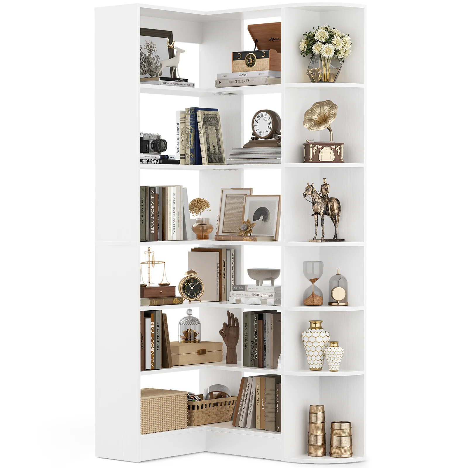 6-Tier Corner Bookshelf 3