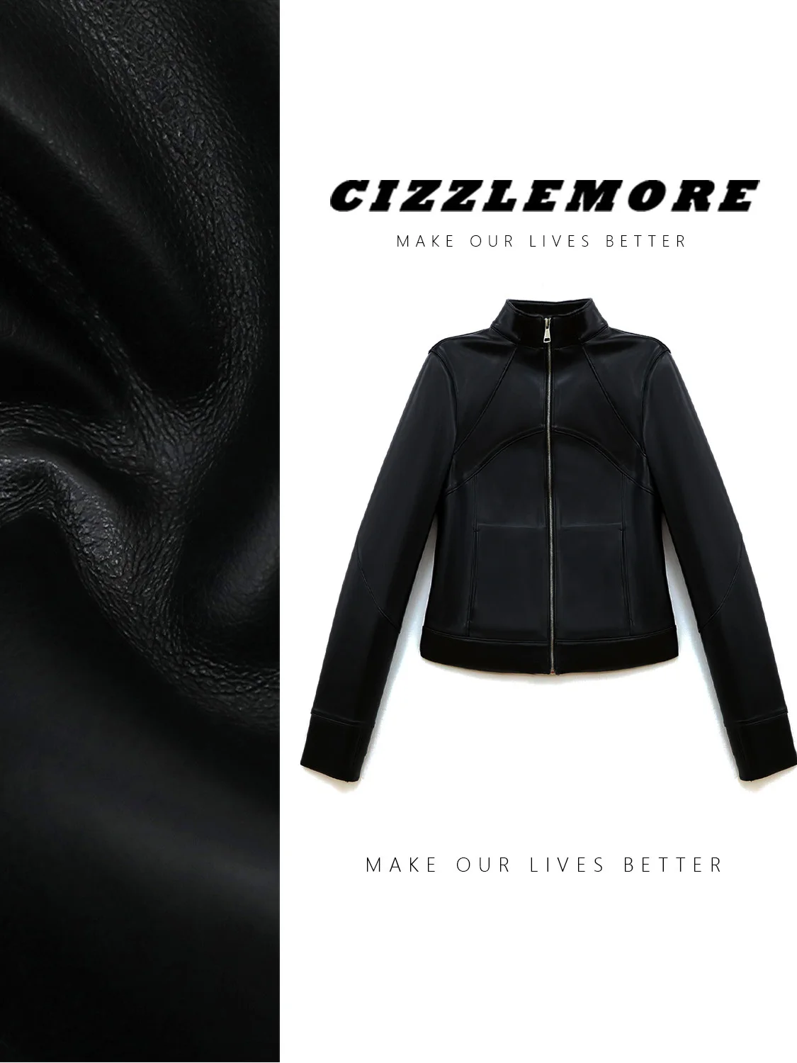 

Кожаная куртка CIZZLEMORE винтажного винно-красного цвета с воротником-стойкой, универсальная, приталенная, элегантная, с длинными рукавами, на молнии