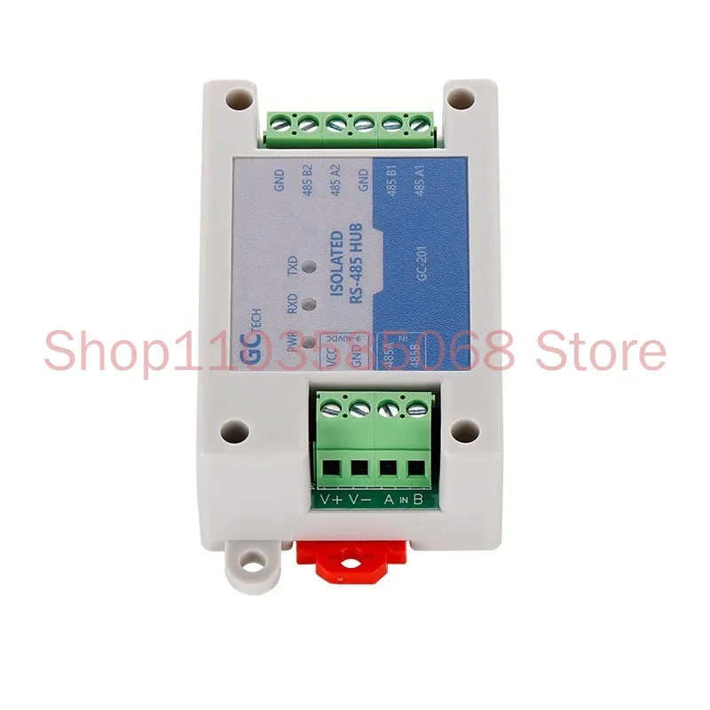 485 Repeater 1-To-2 Hub 1 Master And 2 Slaves RS485 Photoelectric Isolation Signal Amplifier Extender Lightning Protection