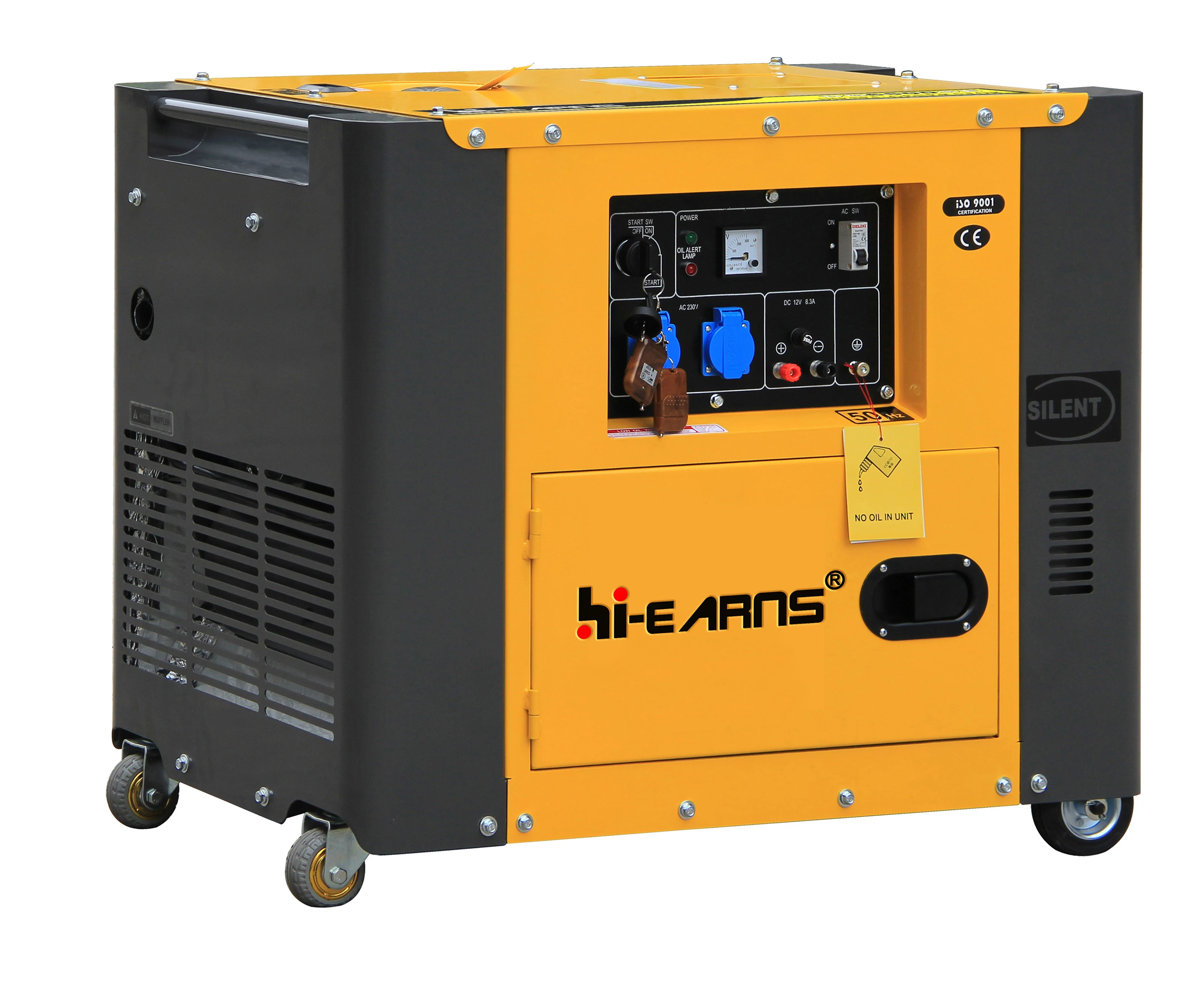 6.5kva silent three phase die·sel generator price with Remote control function