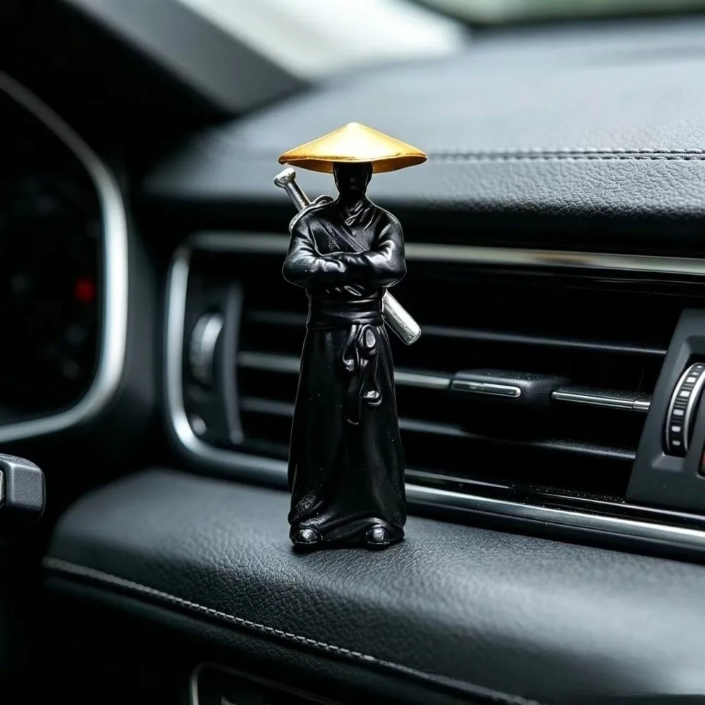 2/3/4pcs 5cm Chinese Swordsman Figure Creative Miniature Car Interior Decor Vintage Decorative Samurai Figurines