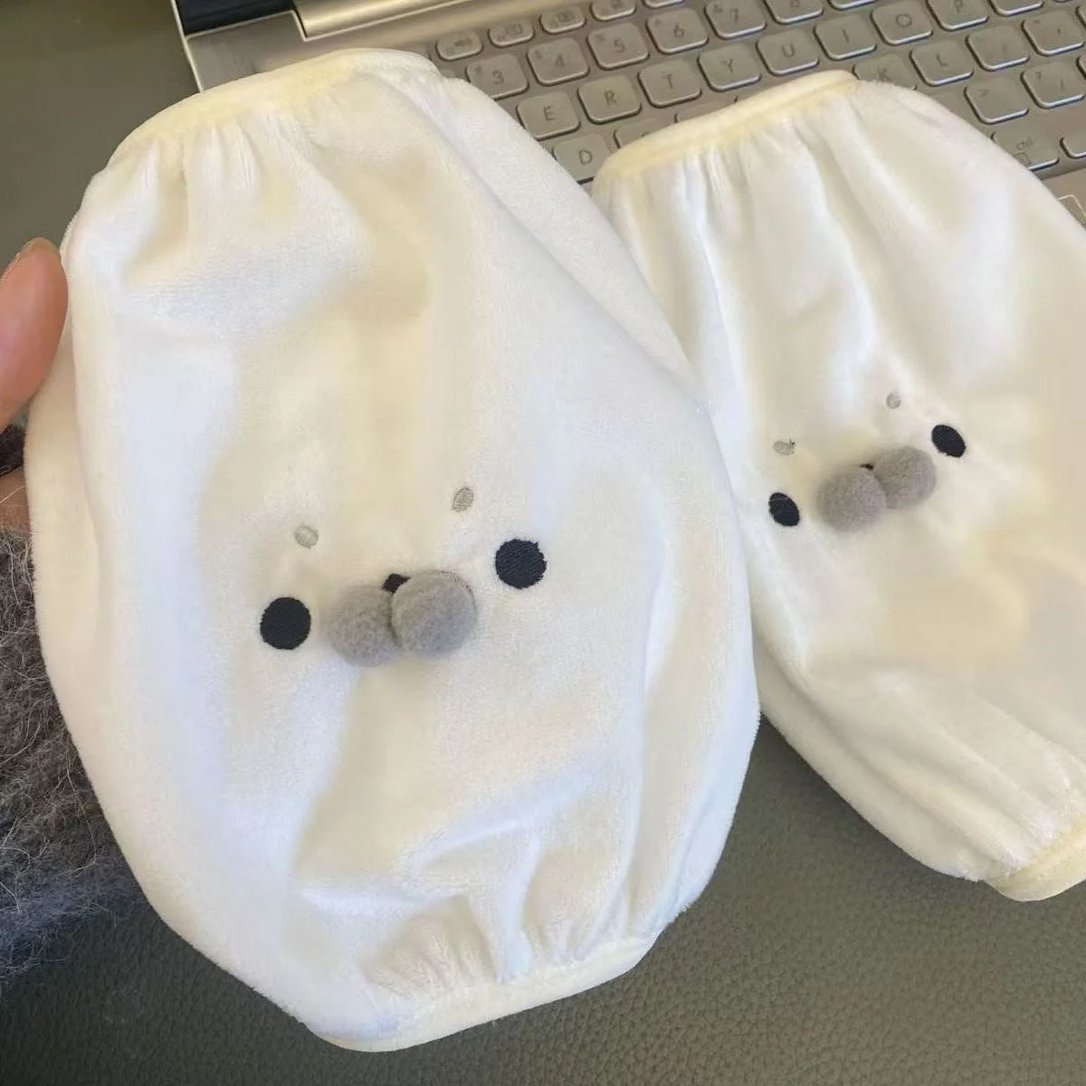 سترة شتوية مبطنة بالصوف مطبوعة بالختم سترة شتوية مقاومة للأوساخ ومقاومة للاهتراء واقيات أكمام مكتبية متوسطة الطول تصميم متين #2