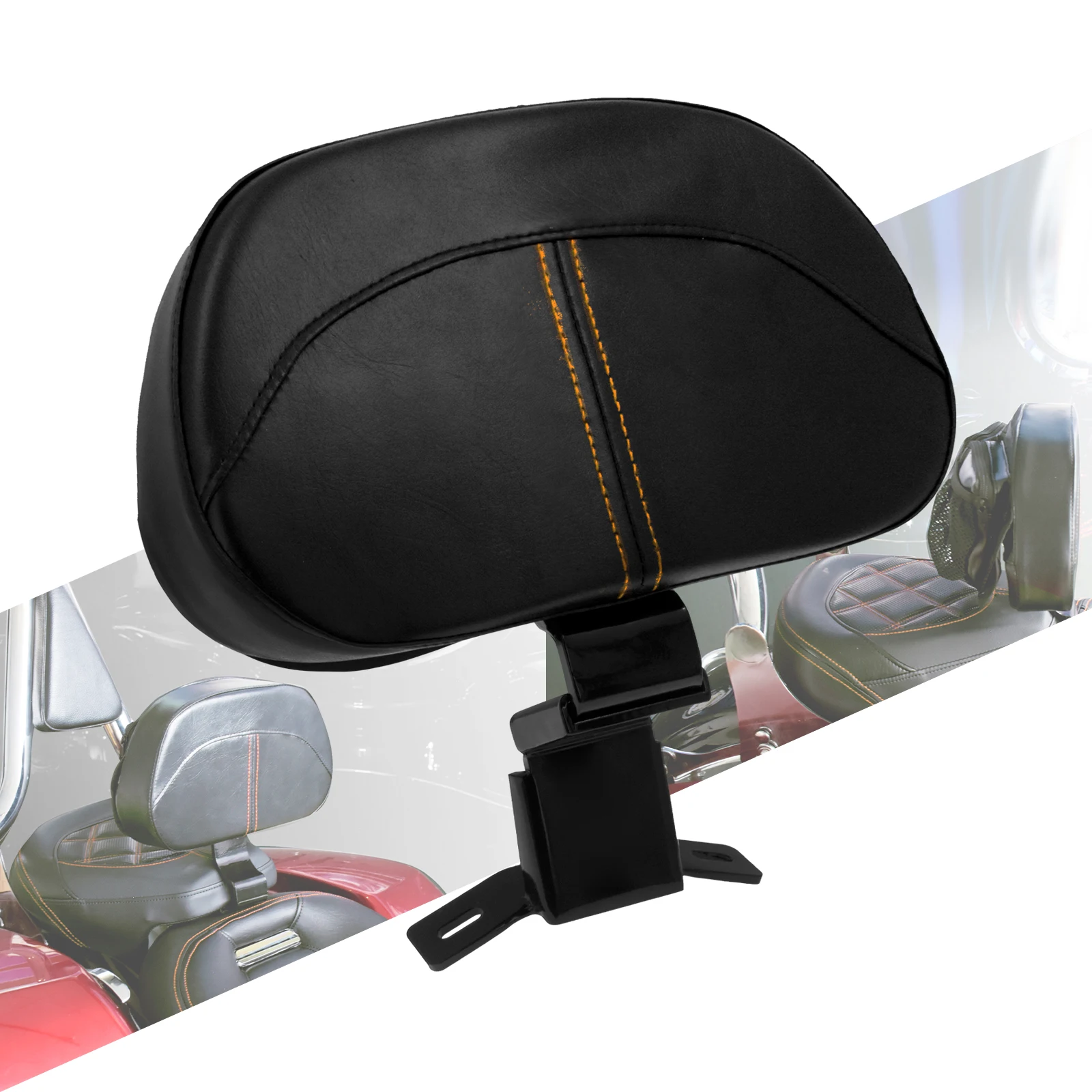 

Motorcycle Adjustable Front Driver Rider Backrest Pad Kit For Harley For Touring CVO For Street Glide For Road King 09-2022
