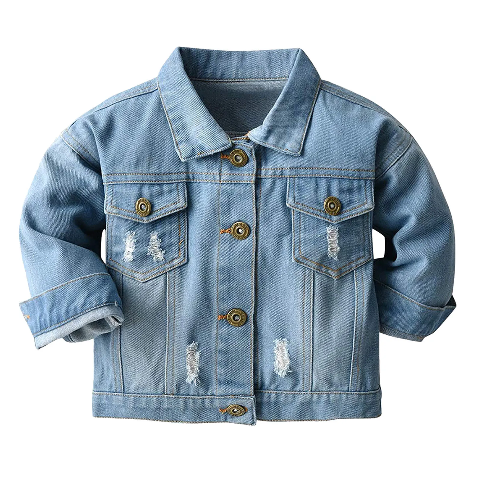 Baby Boy Rain Coat 18-24 Months Button Jacket Top Boys Jeans Toddler Coat Kids Baby Jacket Down Denim Novo Em Casacos E Jaquetas