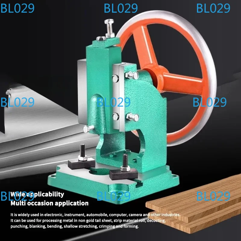 Pneumatic Punching Machine 28MM Journey Single Column 0.5T Manual Bench Press Small Gas Spleen High Precision Riveting Machine