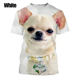 2024 New 3D Animal Print T Shirt Cool Hip-hop Street Round Neck T-shirt Cute Dog Men Graphic Tshirts Women Tee Tops Clothes