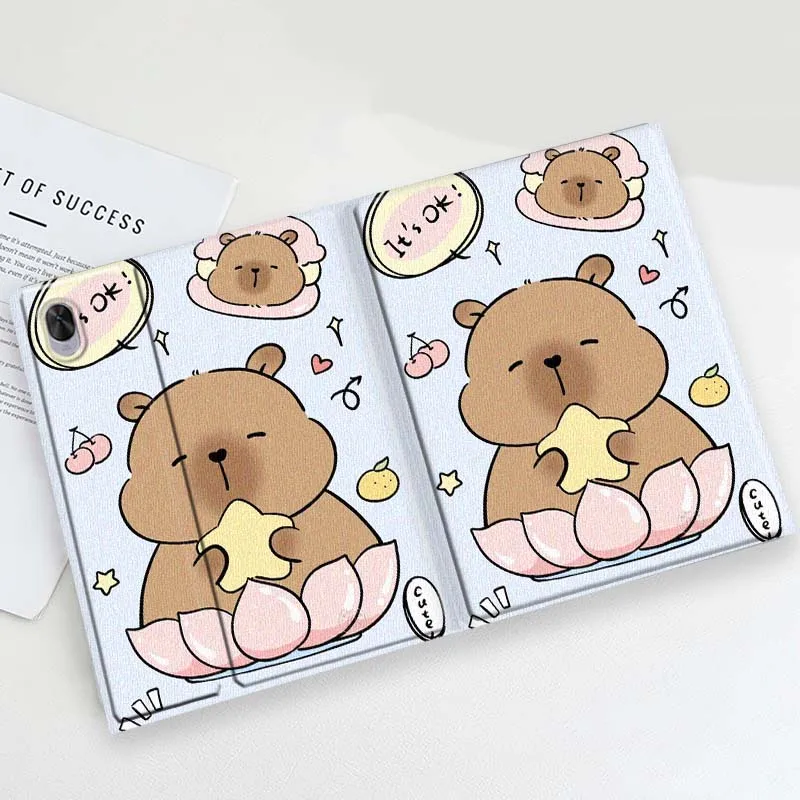 Cartoon Honey Bear Day Soft For Huawei MediaPad 11 M5 M6 ES Pro M5Lite Honor Pad V7 V8 X7 X8 X9 GT Pro Tab Tablet Case