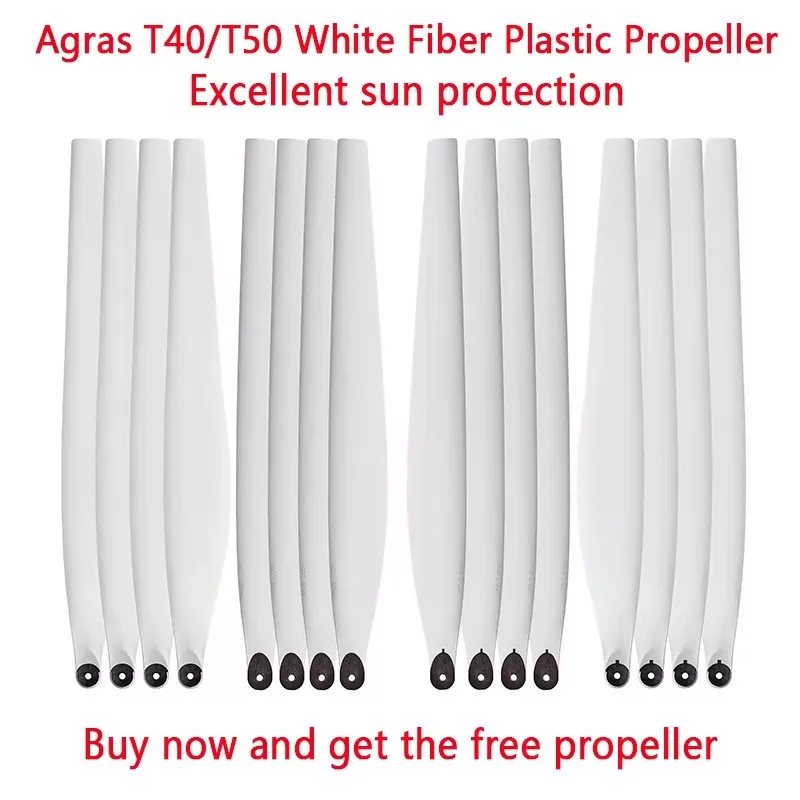 

Replacement T20P/T40/T50 U5413 L5415 Carbon Fiber Plastic Mix White Propellers for DJI Agras Agriculture