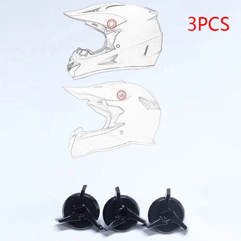 Off-Road Helmet Sun Visor Mounting Fasteners, Universal Plastic Fixing Screws