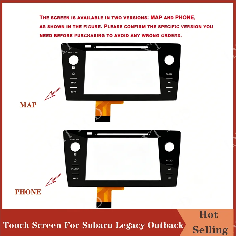 New 8 inch Touch Screen Digitizer MAP/PHONE For Subaru Legacy Outback 2018-2019 86431 AL66A 86431-AL66A 86431AL66A