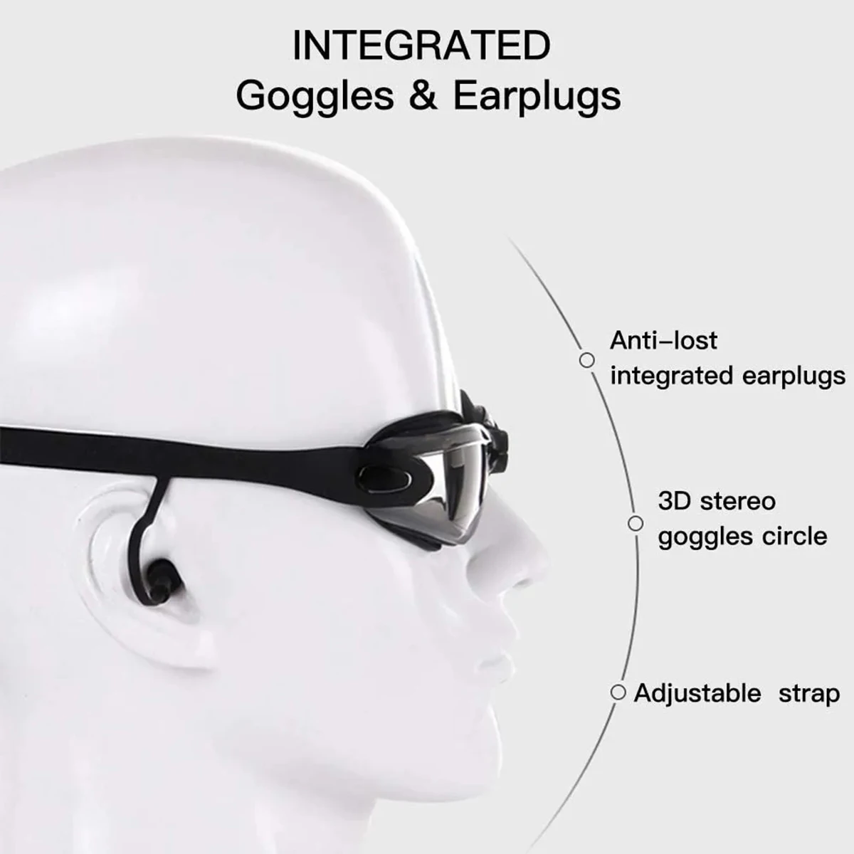 Gafas de natación profesionales para adultos, lentes de piscina antiniebla y protección UV, sin fugas, para hombres y mujeres