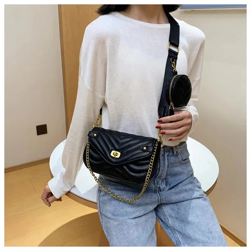 Crossbody Bag for Women New Purse and Handbag Female Travel PU Leather Shoulder Bag Ladies Luxury Brand Designer Chain Bag small