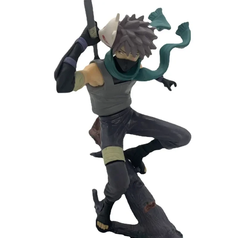 Naruto Anbu Hatake Kakashi Anime Shippuden Running Raikiri Hatake Konoha Ninja Model Figure For Children's Gifts