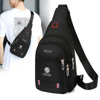 Morris Garages MG Logo Men Chest Bag Casual Black Nylon Crossbody Backpack Sling Bag For Boy And Girls Waterproof High Quality