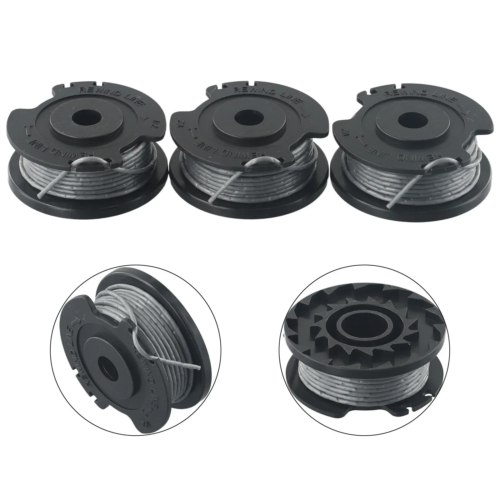 3pcs Line Spool For Bosch Easy Grass Cut 18-230 18-26018 23 26 18-26 F016800569 String Trimmer Parts Garden Tools Replacement