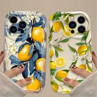 Summer Fruit Lemon Flower Phone Case For Infinix Hot 50 40 30i 40i 30 Play Note 30 40 Pro Smart 9 8 7 TECNO Spark 20 20C Cover