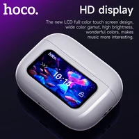 HOCO EW72 inalámbrico Bluetooth 5,4 ANC auriculares con reducción de ruido con pantalla LED completamente táctil caja de carga música deportes auriculares